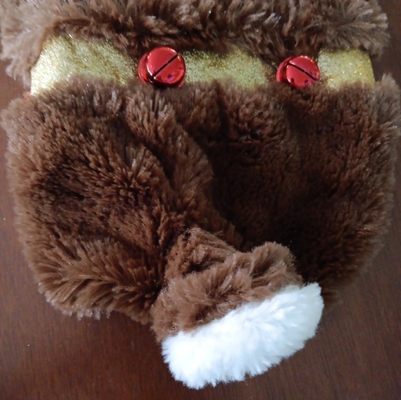 Reindeer Dog Outfit Small Bells Plush Hood Christmas Pet Holiday Collection - Picture 2 of 6